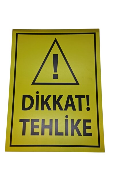 HiperAD Reklam لافتة تحذيرية – لافتة تحذيرية مطبوعة بالفويل على ديكوتا بسمك 3...