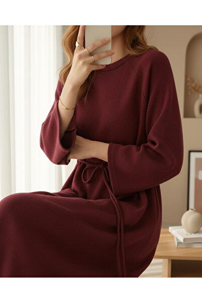 MissRunin Tie-Waist Round Neck Thessaloniki Dress