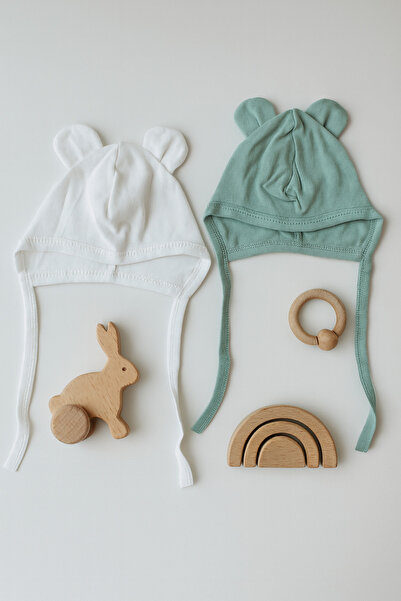 greenmoss 100% cotton twin baby beanie