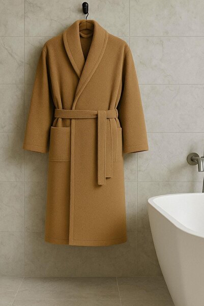 COTENCONCEPT Ανδρικό μπουρνούζι με γιακά σάλι μεγάλου μεγέθους