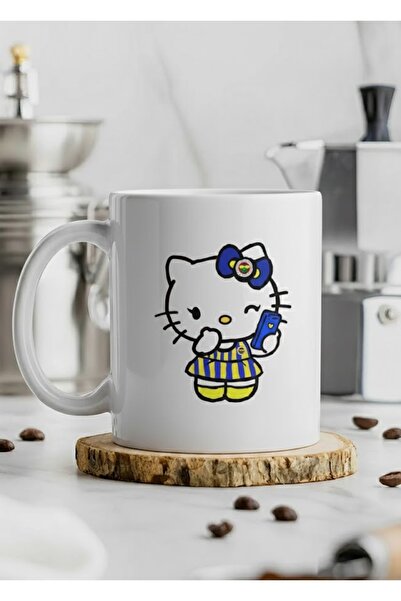 sartre art "Fenerbahçeli Hello Kitty " Fb Baskılı Kupa Bardak