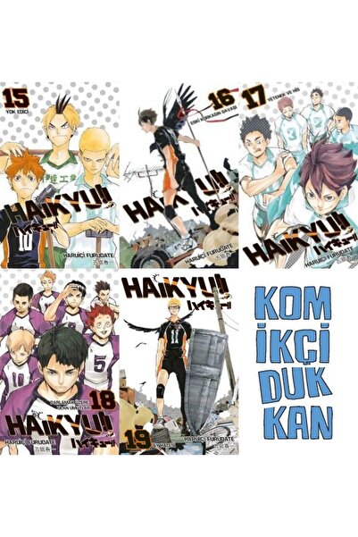Gerekli Şeyler Yayıncılık Haikyu!! 15-16-17-18-19 manga seti ( 5 kitap) ayraç...