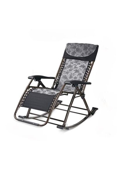 N2Y Black Extendable Rocking Recliner Chair