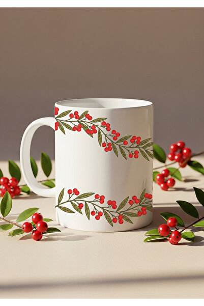 sartre art "Kokina" Basklı Yılbaşı Kupa Bardak