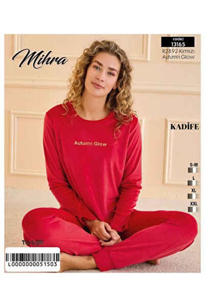 Mihra kadife uzun kollu pijama takımı