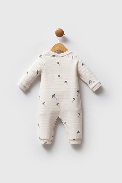 U.S. Polo Assn. Baby boy waffle romper, 100% cotton