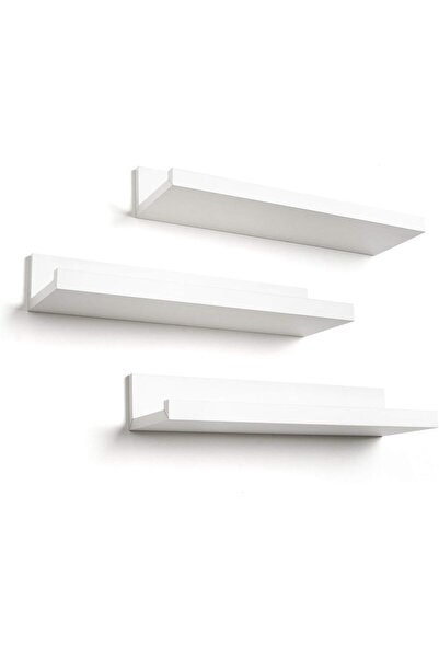 Americanflat أرفف عائمة مقاس 14 بوصة - مجموعة من 3 قطع، مصنوعة من الخشب الهند...