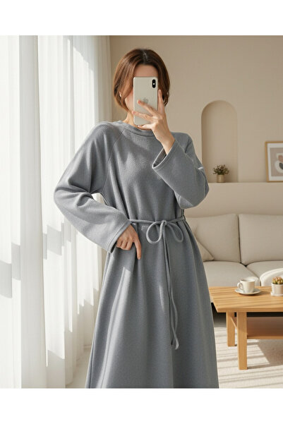 MissRunin Tie-Waist Round Neck Thessaloniki Dress