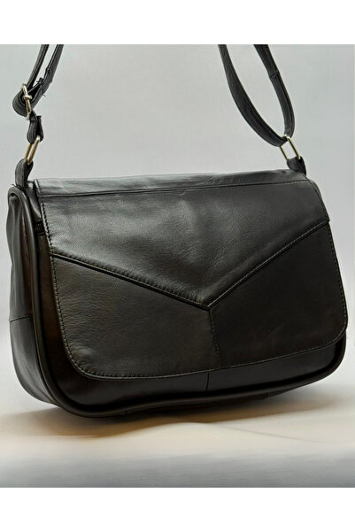 Rubel Bags Black Genuine Leather Bag Women's Daily Use Crossbody Shoulder Bag...