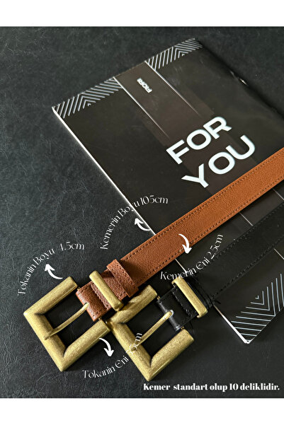 Fiori Pachet de 2 centuri antice pentru femei, cu cataramă pătrată, centură p...