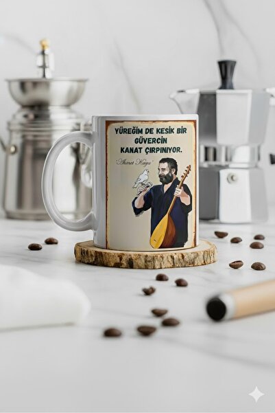 sartre art "Ahmet Kaya" Yüreğimde Kesik Bir Güvercin" Baskılı Özel Tasarım Ku...