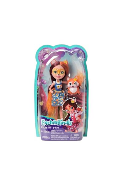 mattel Set păpuși Enchantimals Felicity Fox și Flick, culori strălucitoare, 3...