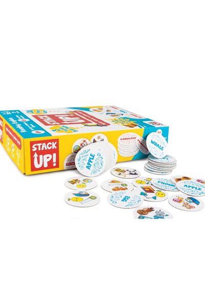 FUNCY Stack Up! English Word and Shape Box Game