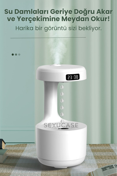SEYUCASE Damlacıklı Musluk Hava Nemlendirici Aroma Difüzörü Aromaterapi Buhar Makinesi