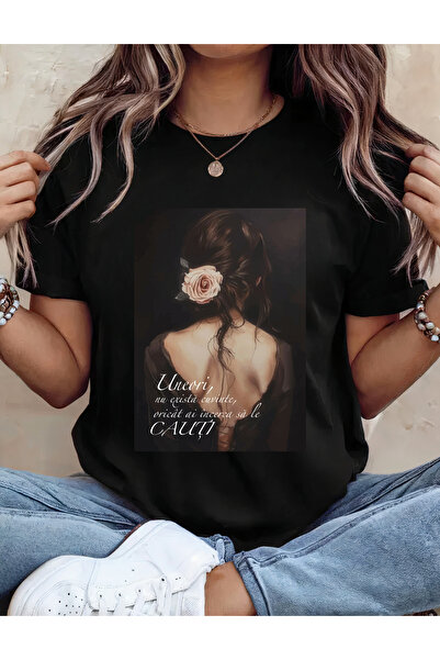 Sarah's Boutique Women's T-shirt – 100% cotton – Phrases and words "Emotion"