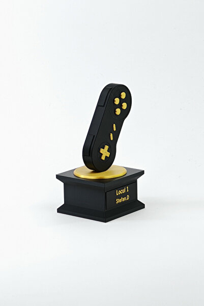 ChillOutlet Personalized Gaming Trophy with Winner's Name 17x9 cm