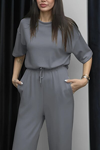 ruNadeS Women's Short Sleeve Combed Cotton Lycra Full Stretchy High Waist Suit