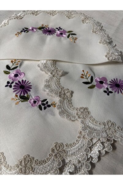 Vinezza Home Collection ماكينة معالجة إيتامين لغرفة النوم 3 قطع غطاء طاولة القهوة، المهر، مفرش المائدة