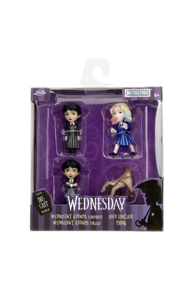 Jada Set of 4 Metal Figurines, Wednesday