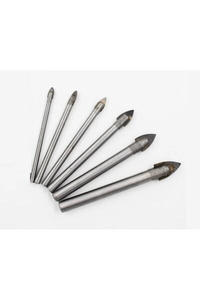 Drill set pentru sticlă, ceramică, faianță și porțelan — 6 bucăți (3, 4, 5, 6, 8, 10 mm)
