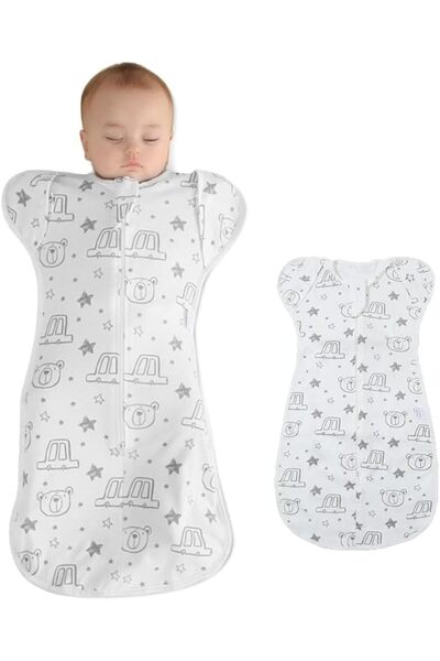 Generic Heniya Newborn Baby Swaddle Sleep Sack Blanket with Zipper for 0-6 Months