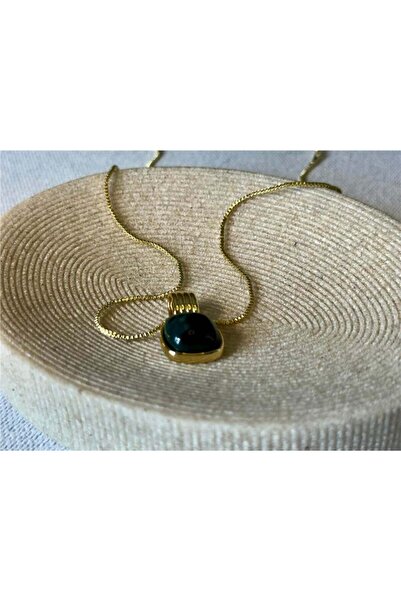 Genel Markalar 14K Yeşil Taş Uçlu Kolye