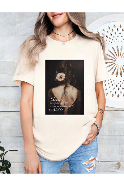 Sarah's Boutique Women's T-shirt – 100% cotton – Phrases and words "Emotion"