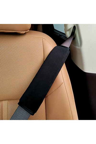 rayyan 2-Pack Soft Universal Car Seat Belt Pads, Black