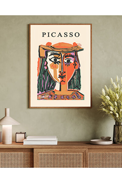 woodhomeworks Tek Parça Salon Ofis Dekor Tablo picassso