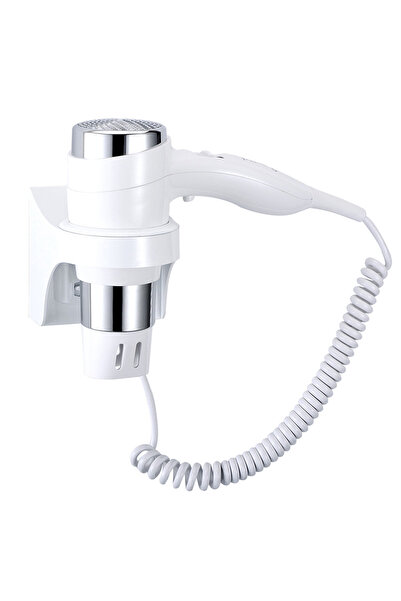 Easton Wall-mounted Hair Dryer White/Silver 1600 W