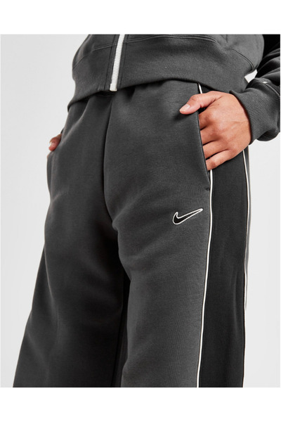 Nike Αθλητικά ρούχα Phoenix Fleece Γκρι φαρδιά γυναικεία φούτερ παντελόνια