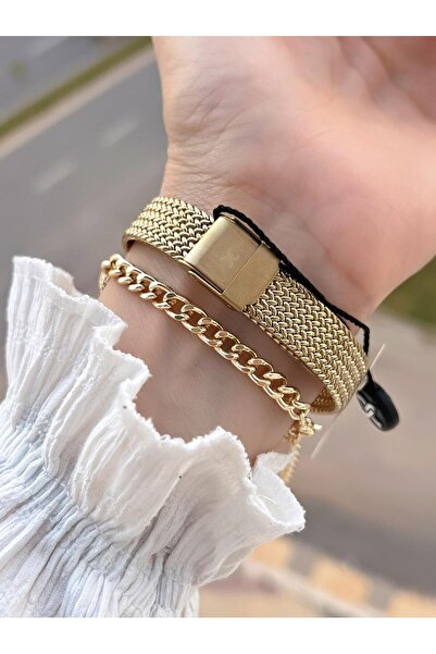 Daniel Klein 2 Years Warranty Wicker Cord 3 Atm Water Resistant Women's Wristwatch+Bracelet F.Z.10970.4