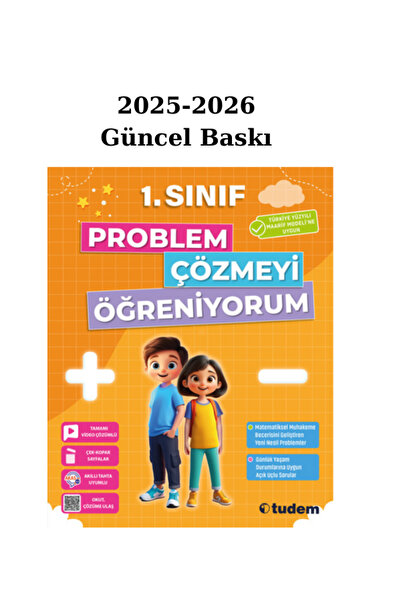 Tudem Yayınları Tudem 1.Sınıf Problem Çözmeyi Öğreniyorum 2025 /26 Maarif Modeli