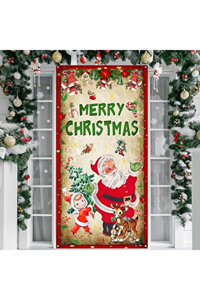 PROMISEBACKDROP2 190X75Cm Elastic Door Decoration, Fabric Door Dressing, Chri...