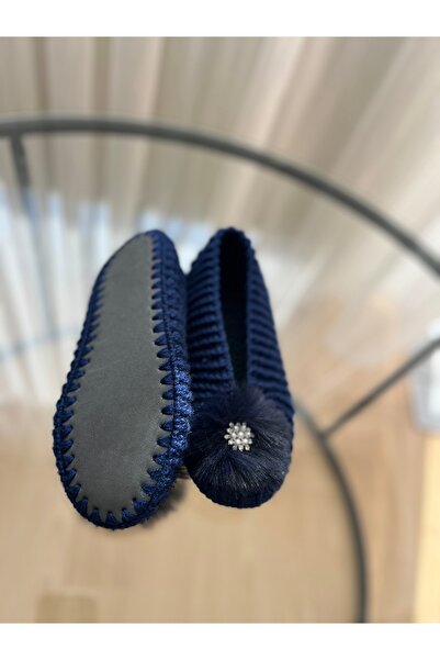 COOYEE Çeyizlik örme patik , ev ayakkabısı , el örgüsü patik