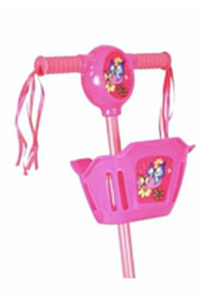 Generic Portable 3-wheel children's scooter, safe high-quality design, padded handles, plays music, pink (62