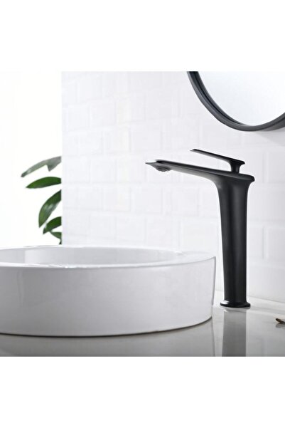 OEM Toris tall washbasin faucet, matte black (87809H-B)