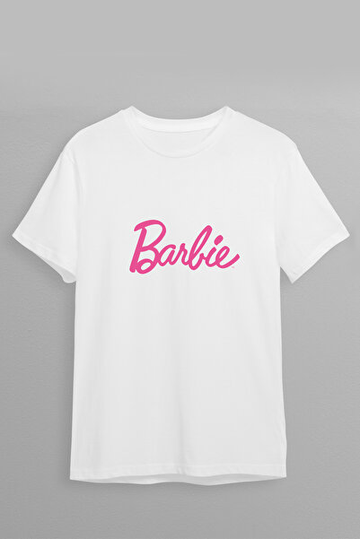 Justime تي شيرت بتصميم باربي ثري بري-برينت قصة فضفاضة من القطن برقبة دائرية ل...