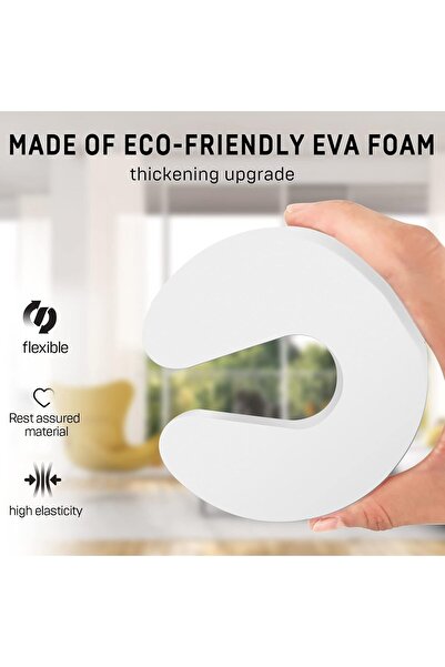 Generic Hononwii 4-Pack Soft Foam Door Stoppers Finger Guards for Child Safety