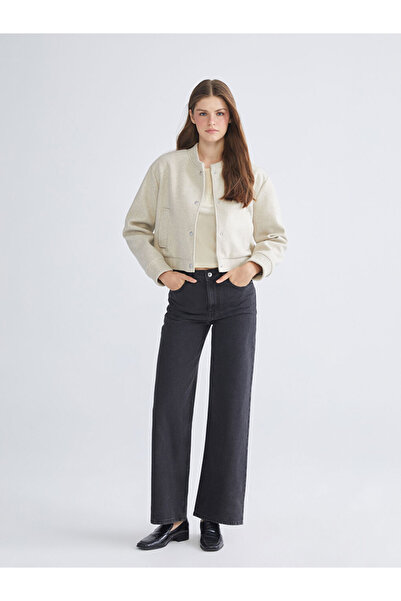 LC Waikiki Γυναικείο καστελάκι με κολλάρο XSIDE μπεζ