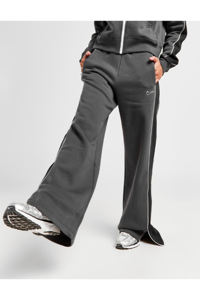 Nike Αθλητικά ρούχα Phoenix Fleece Γκρι φαρδιά γυναικεία φούτερ παντελόνια