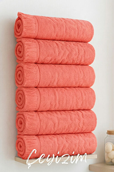 Çeyizim 100% قطن 6 قطع 30x50 منشفة يد مزينة بالشراشيب |   منشفة المطبخ |   من...