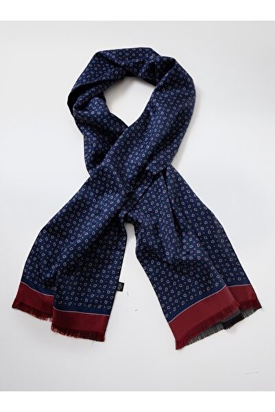 Codan Doubleface tie scarf Paisley motif navy blue