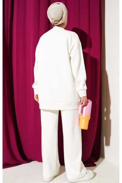 MODA VEDAT Women's Front Printed 0Y-Ho Fabric Double Set -156