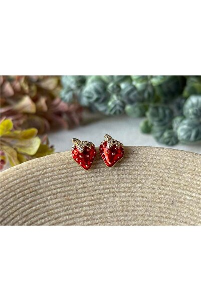 Genel Markalar Çilek Detay Küpe