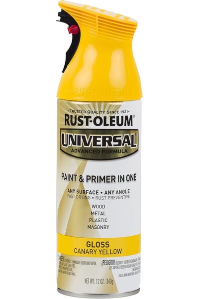 genernic Rust-Oleum 245213 Universal All Surface Spray Paint, 12 oz, Gloss Canary Yellow