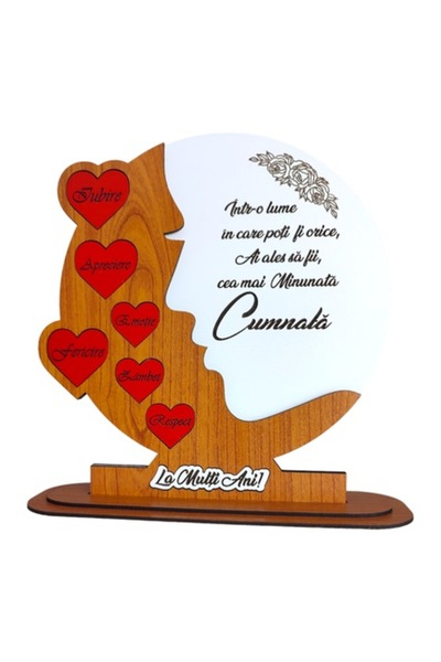 OEM Personalized decorative wall picture with standard message for sister-in-...