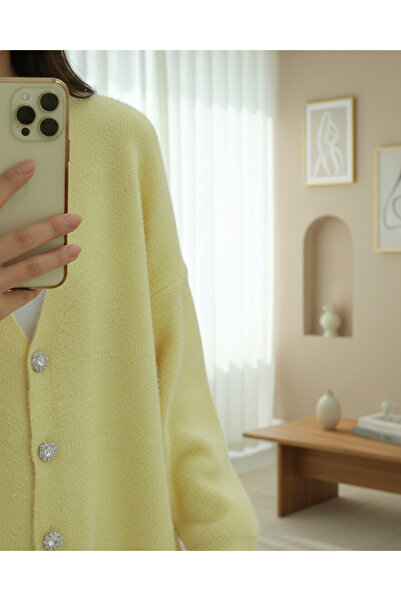 MissRunin Buttoned Front Bearded Casual Knit Cardigan