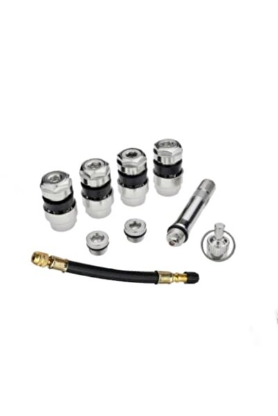 OEM Set supape ascunse pentru jante din aluminiu, 4 buc., argintii cu extensi...