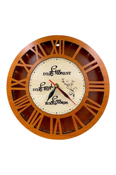 OEM Wall clock, personalized gift with message for Family/Friends in English,...
